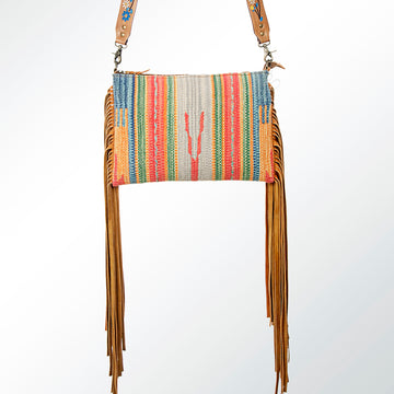 American Darling Cross Body Saddle Blanket Genuine Leather Western Women Bag Handbag Purse | Crossbody for Cute
